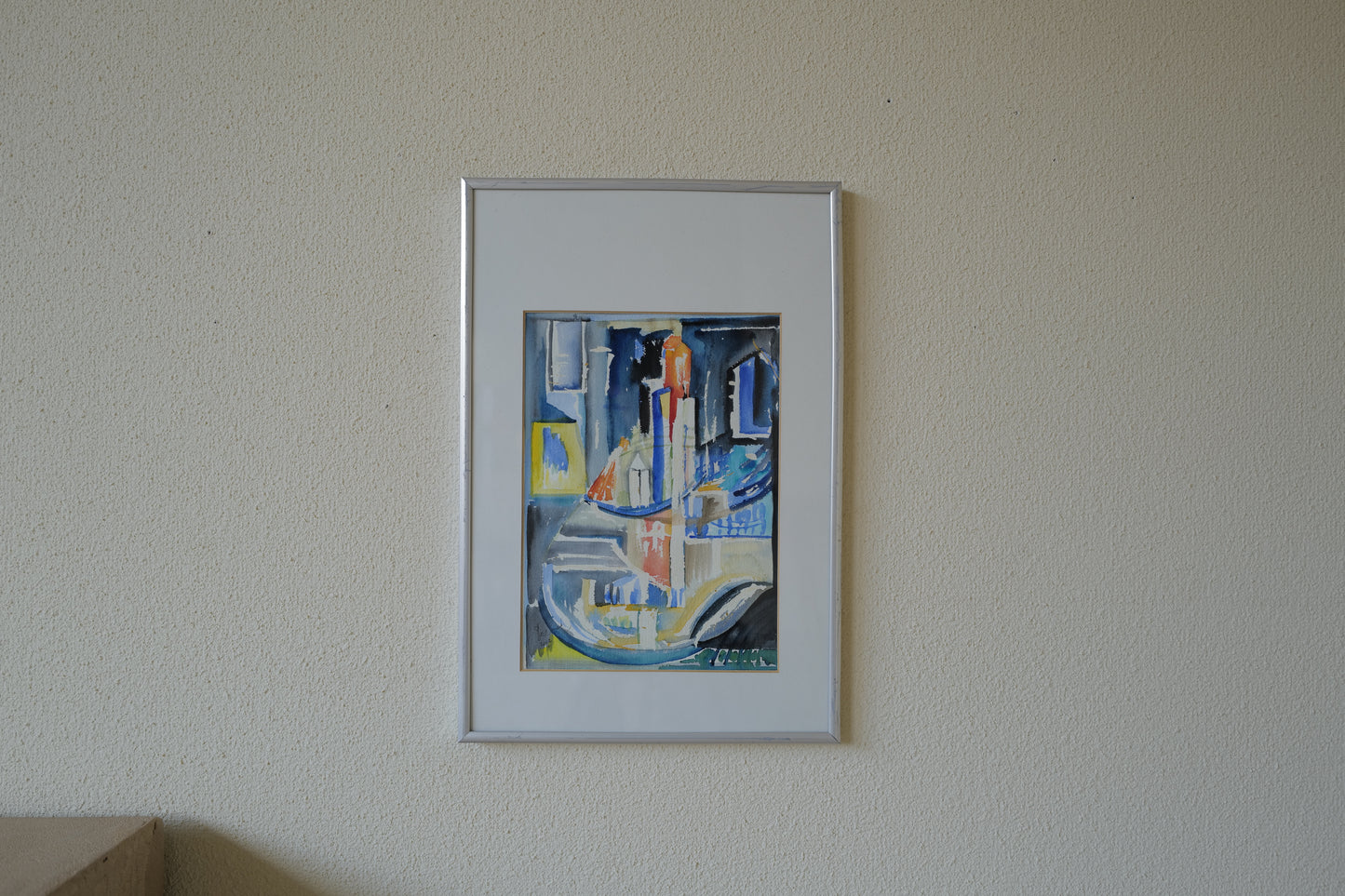2set abstract painting 1970s