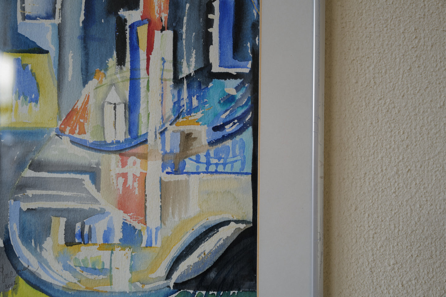 2set abstract painting 1970s