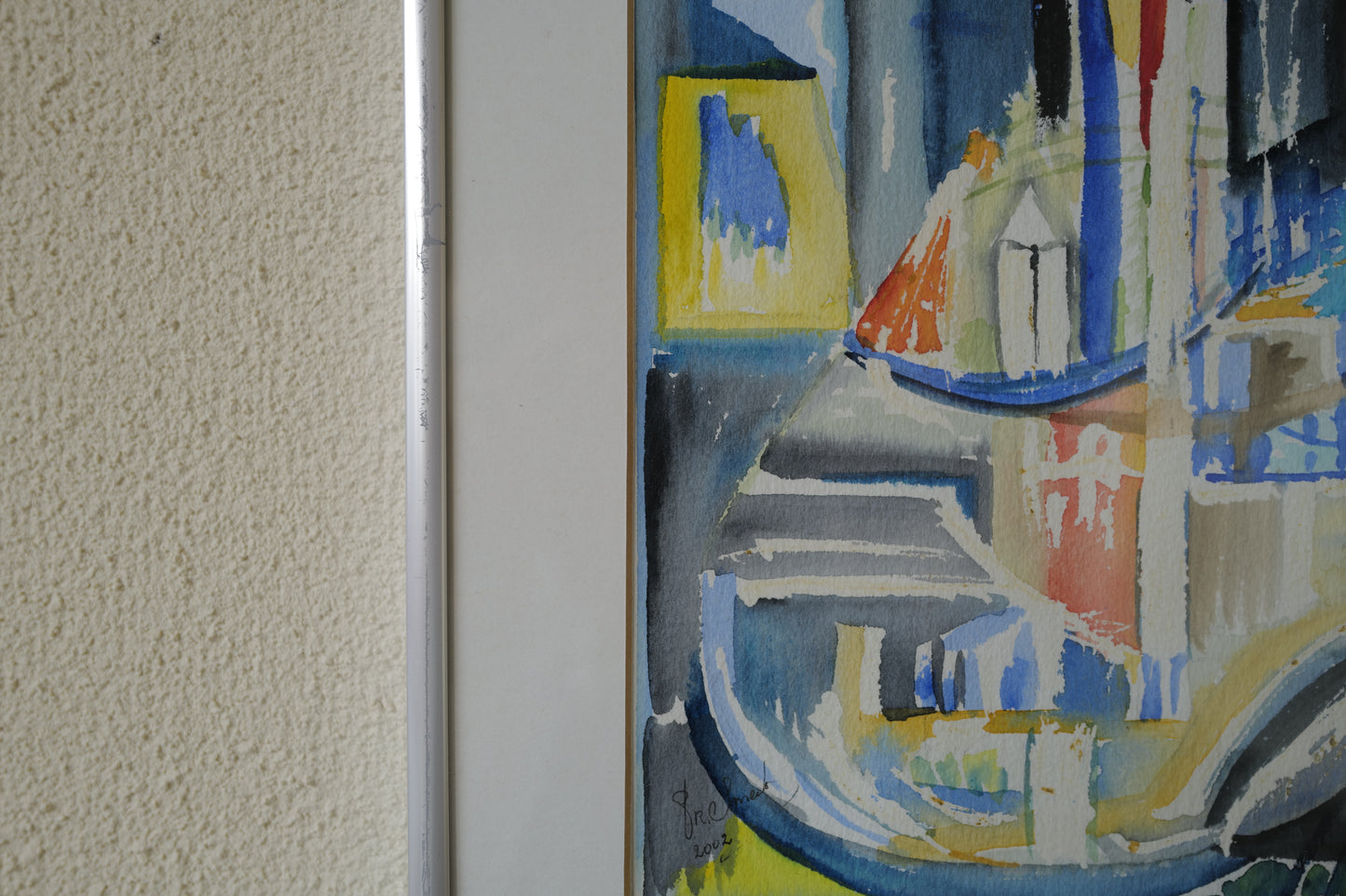 2set abstract painting 1970s