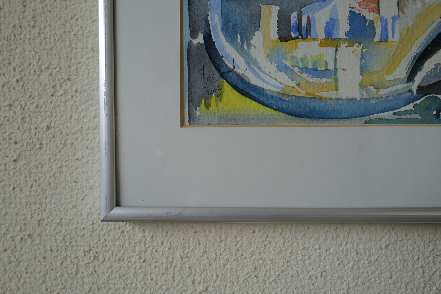 2set abstract painting 1970s