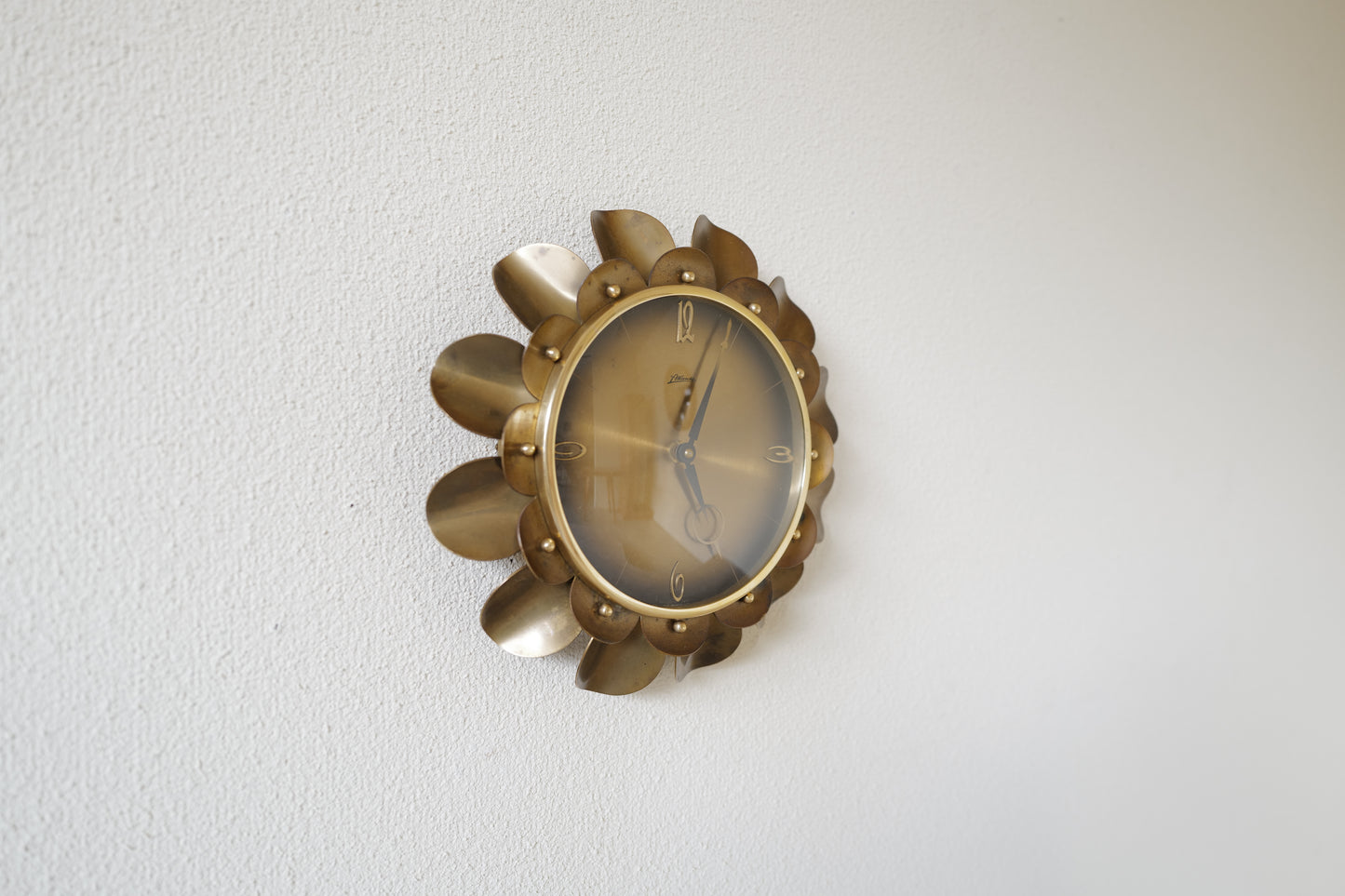 Mechanical wall clock. Atlanta co. in Germany. 1950s