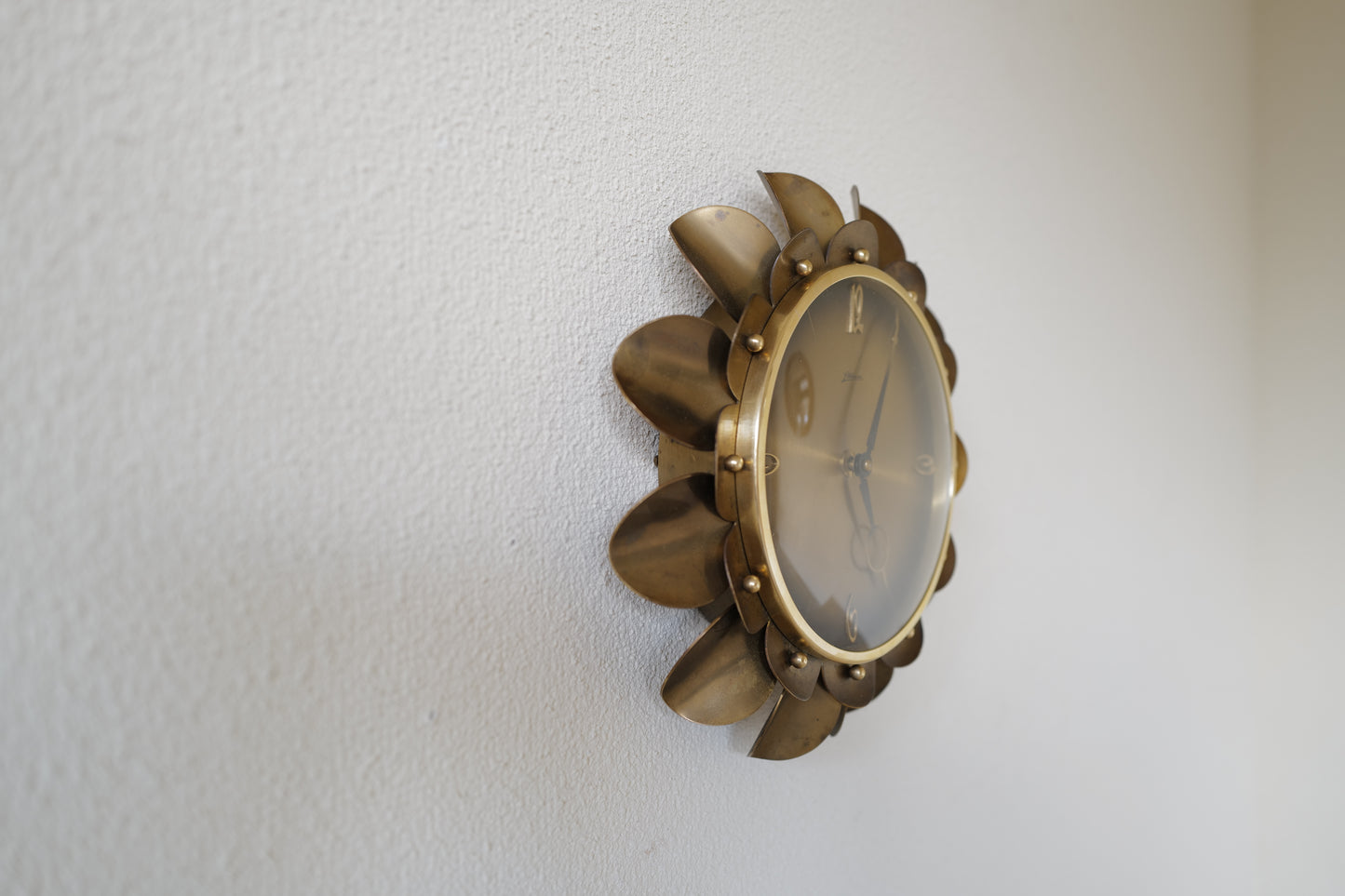 Mechanical wall clock. Atlanta co. in Germany. 1950s