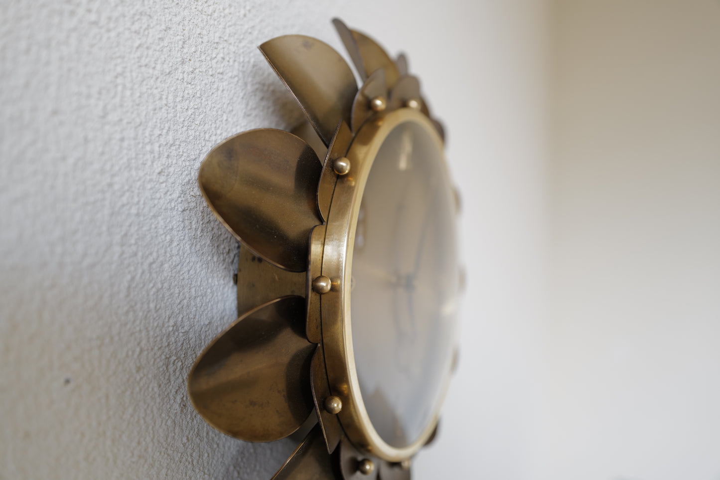 Mechanical wall clock. Atlanta co. in Germany. 1950s