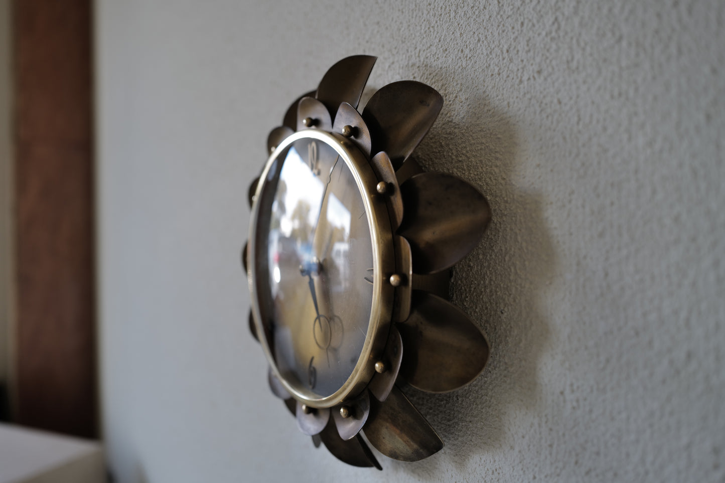 Mechanical wall clock. Atlanta co. in Germany. 1950s