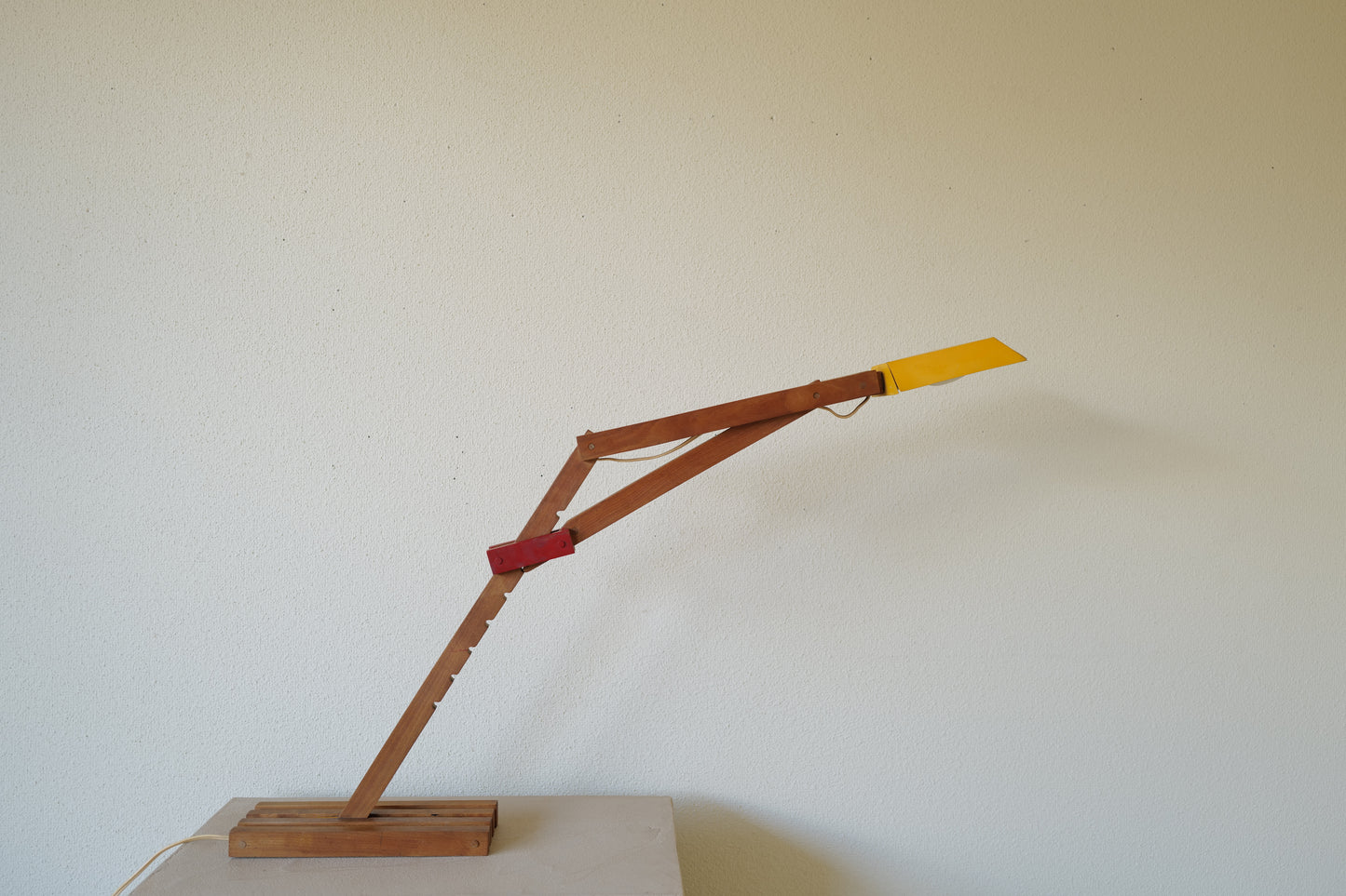 1960s wood desk lamp