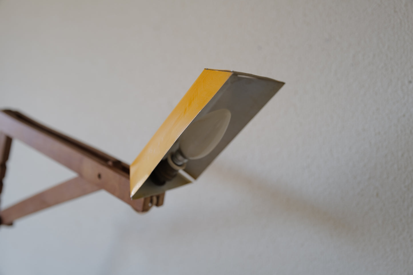 1960s wood desk lamp