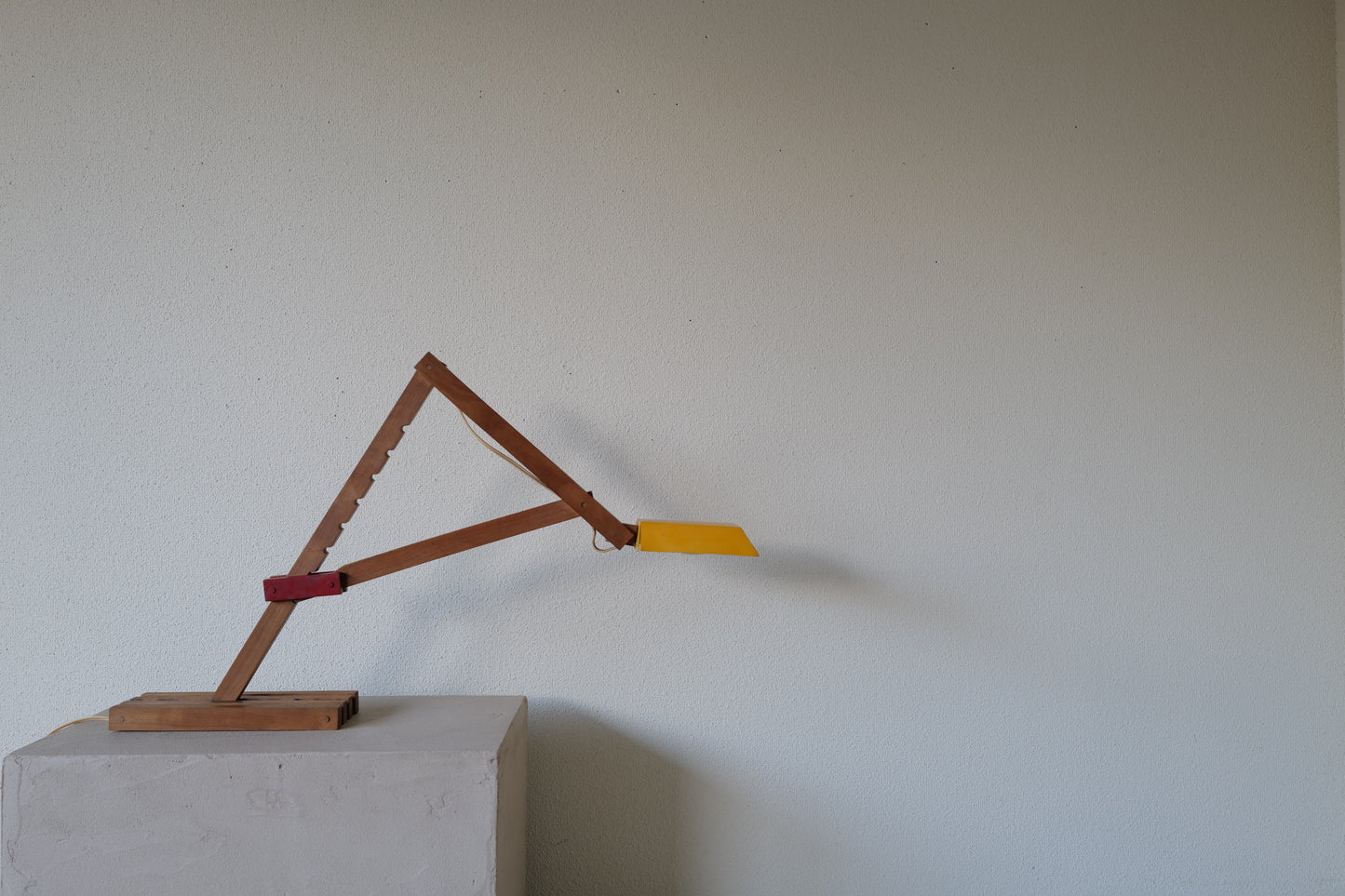 1960s wood desk lamp