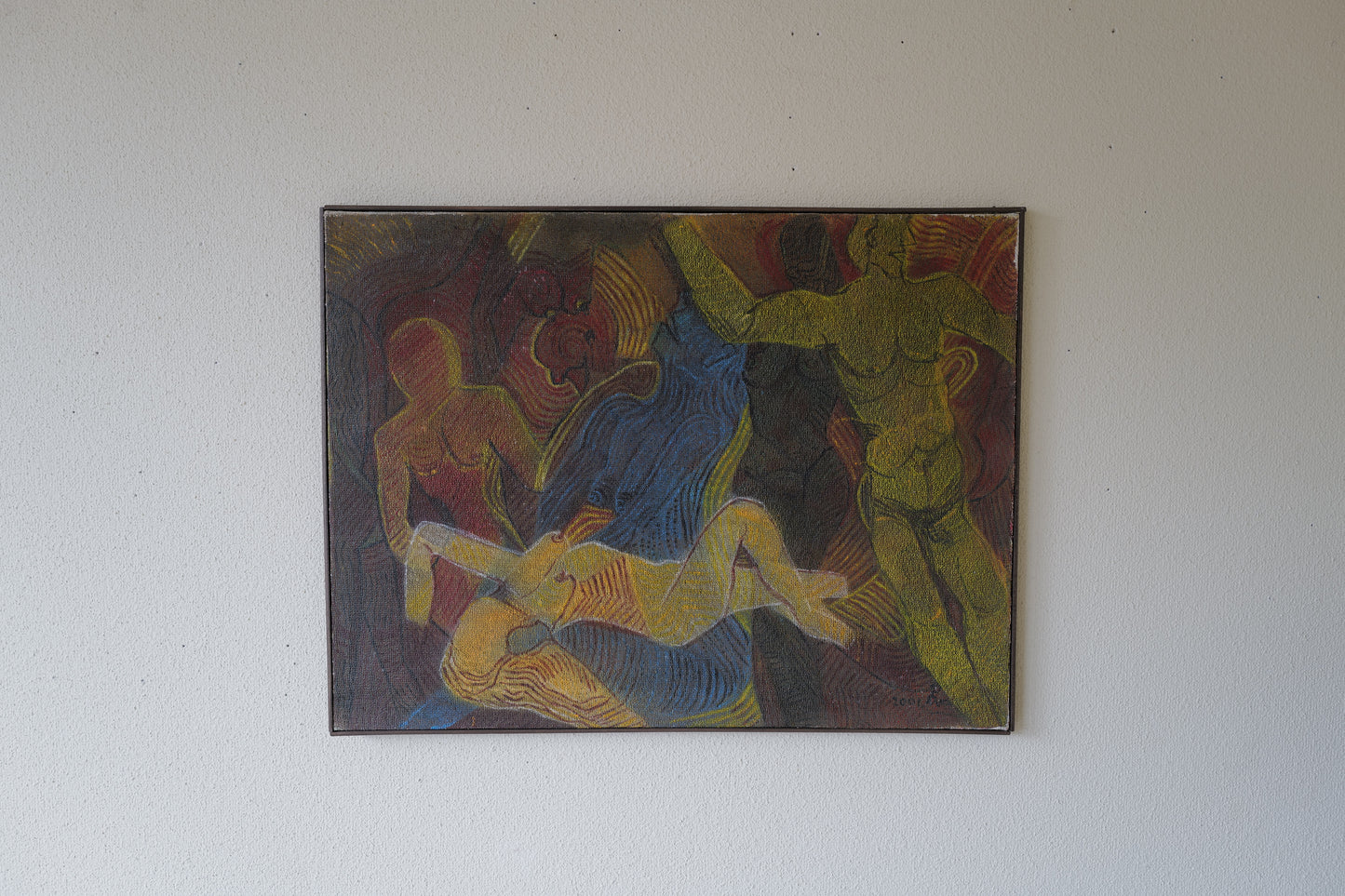 1980s Painting Original Modernist Nudes