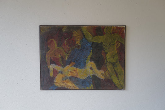 1980s  Painting Original Modernist Nudes