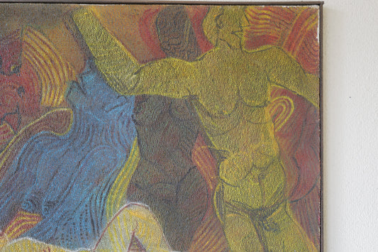 1980s  Painting Original Modernist Nudes