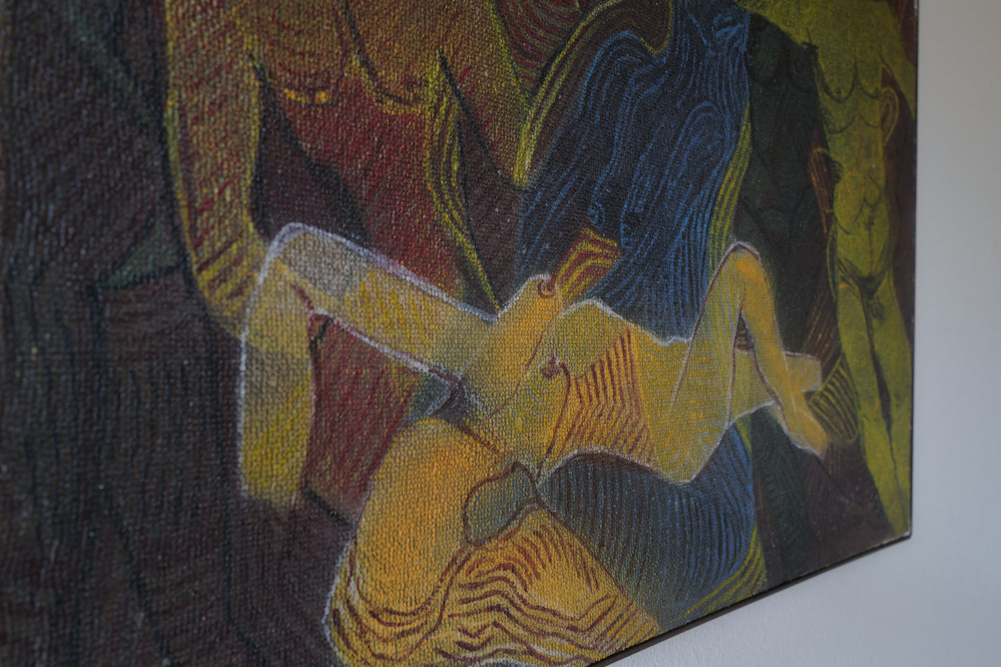 1980s Painting Original Modernist Nudes