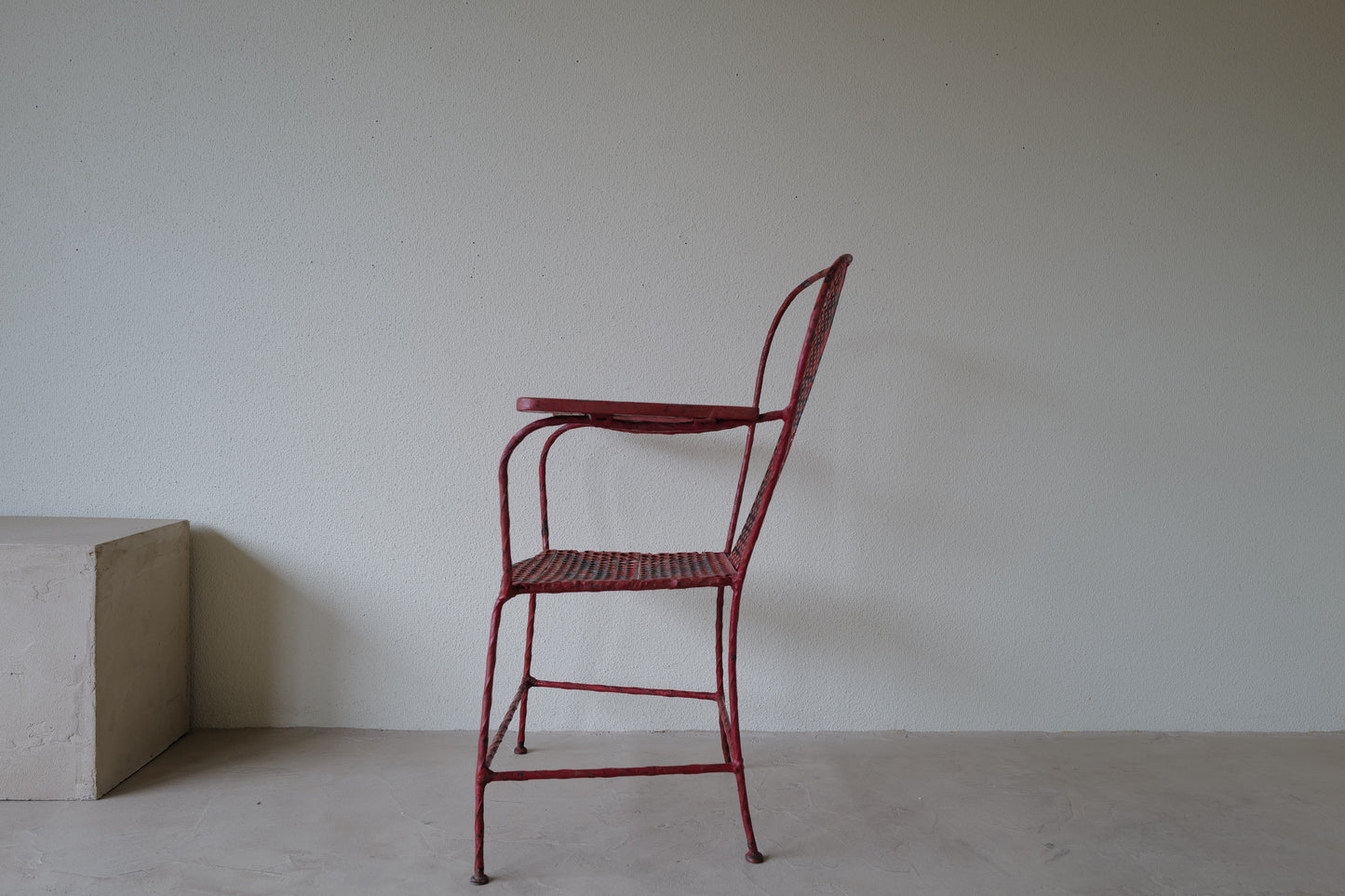 1950s Iron Chair in French.  Rene Malaval Style