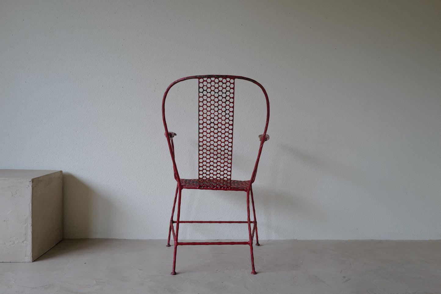 1950s Iron Chair in French.  Rene Malaval Style