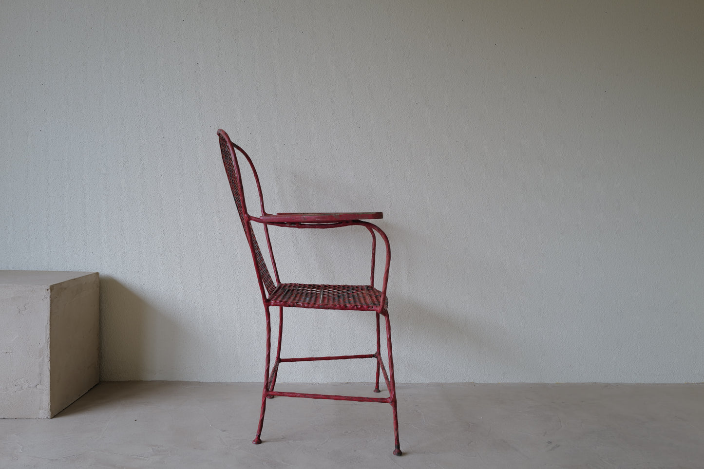 1950s Iron Chair in French.  Rene Malaval Style