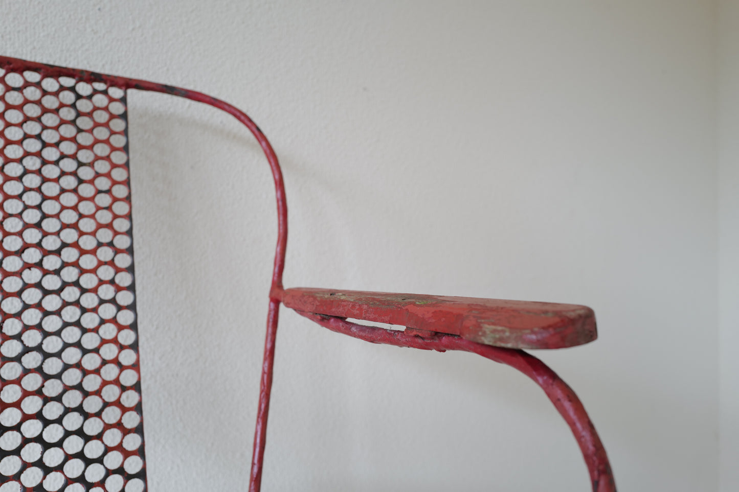 1950s Iron Chair in French.  Rene Malaval Style