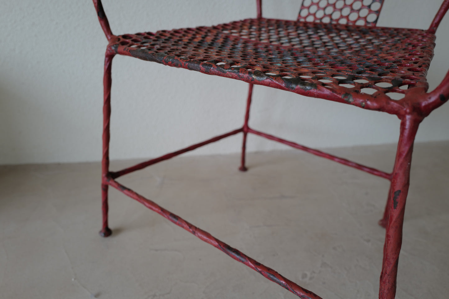 1950s Iron Chair in French.  Rene Malaval Style