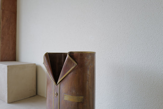 1960s Copper Umbrella Stand French vintage
