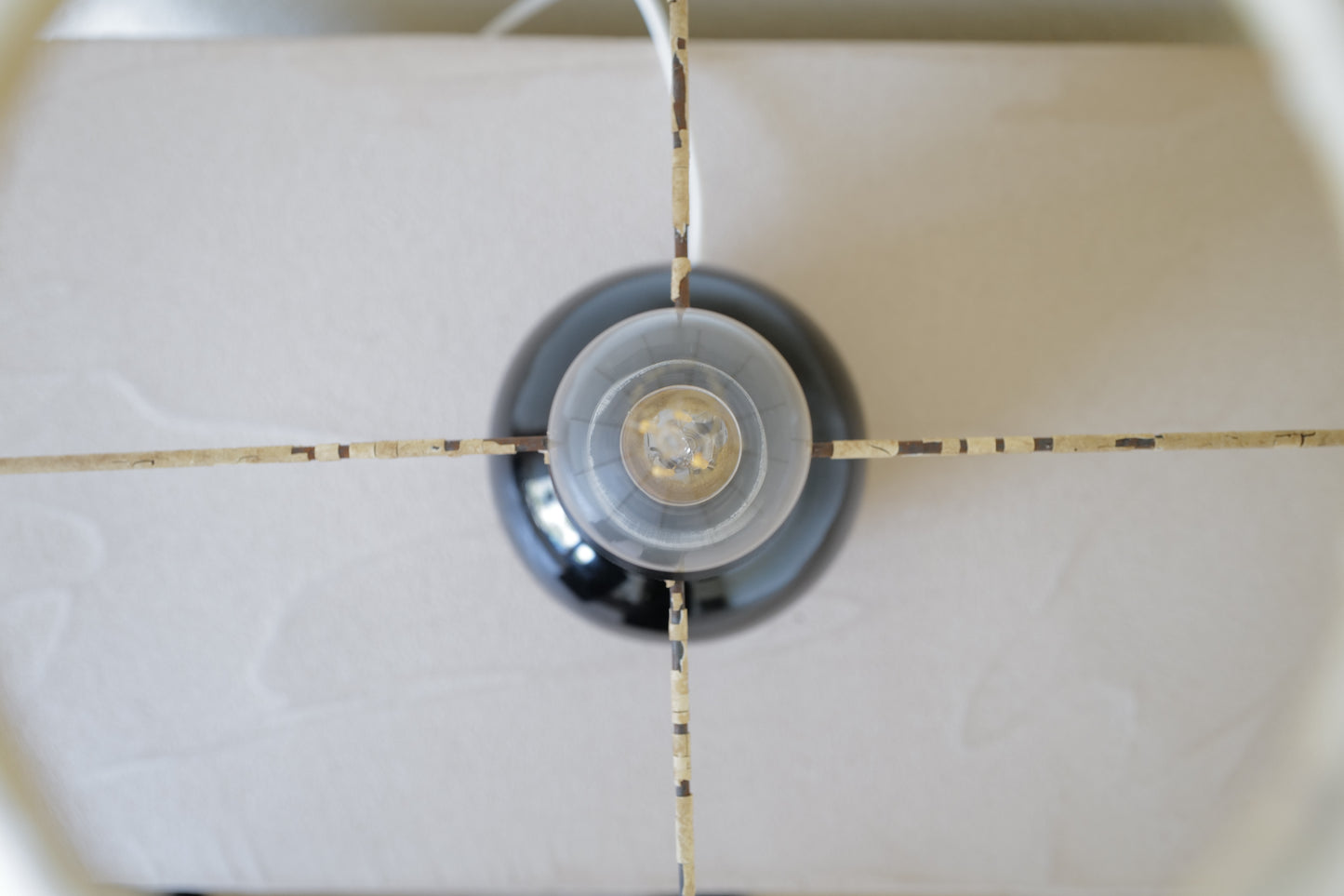 1960s mushroom table lamp. with cocoon shade.