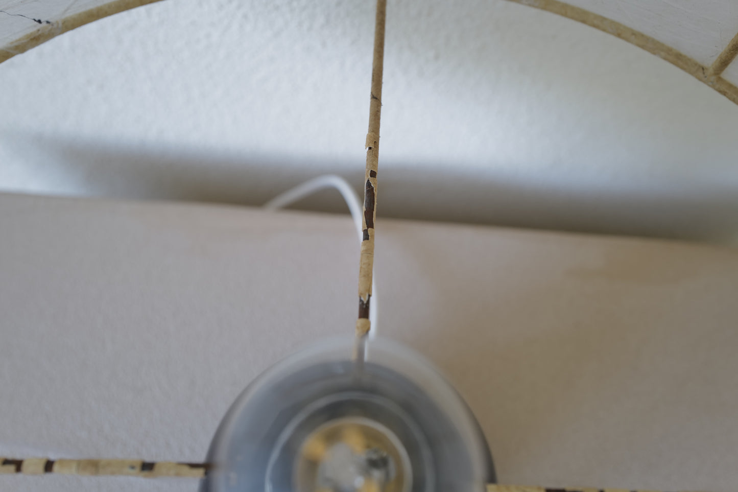 1960s mushroom table lamp. with cocoon shade.