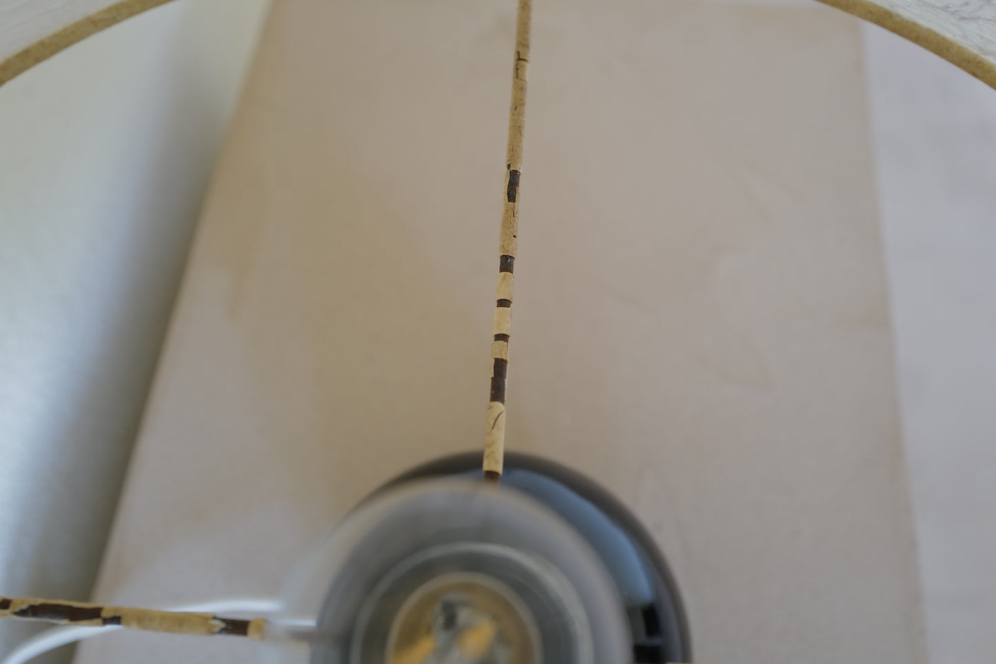 1960s mushroom table lamp. with cocoon shade.