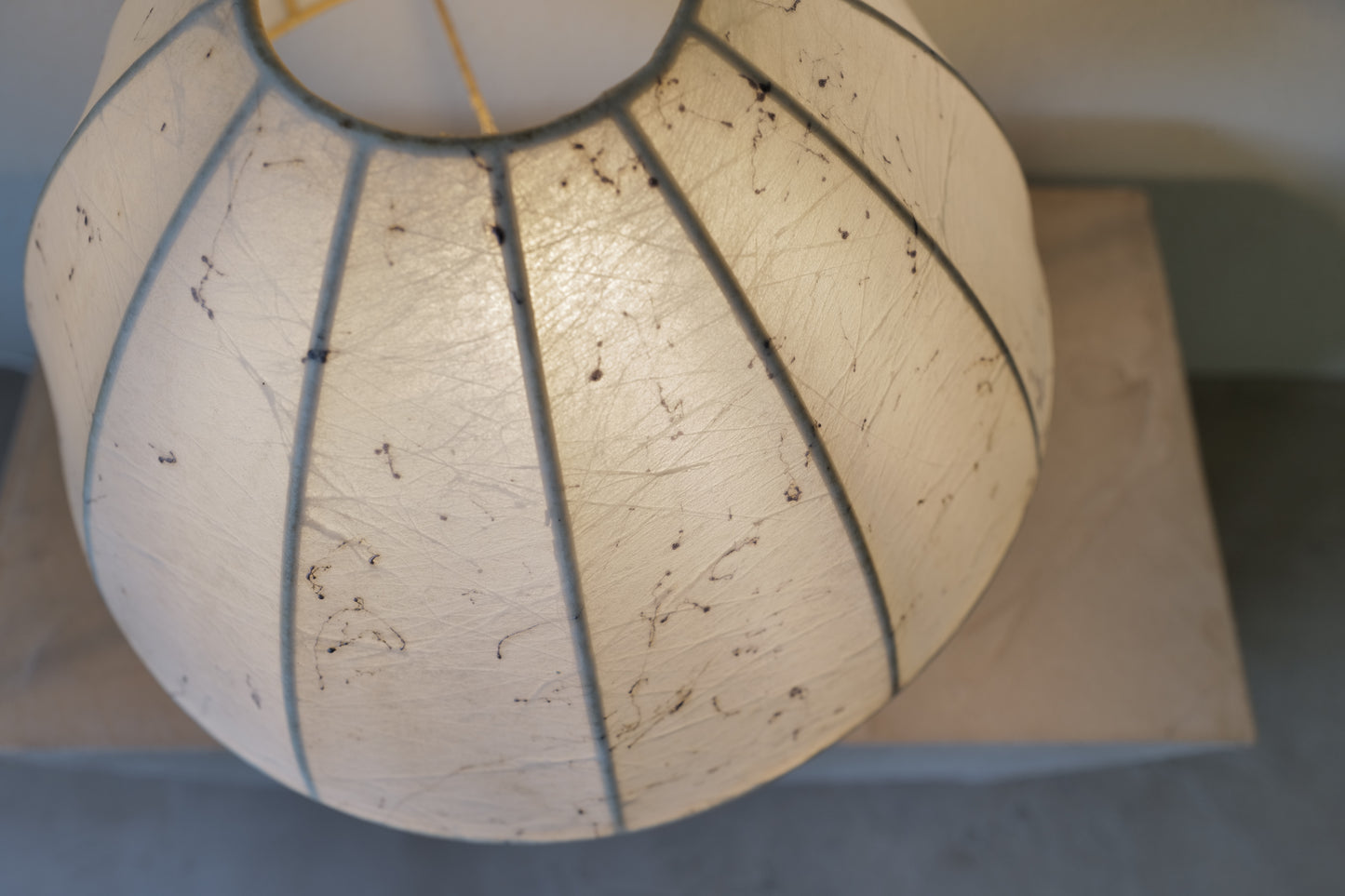 1960s mushroom table lamp. with cocoon shade.