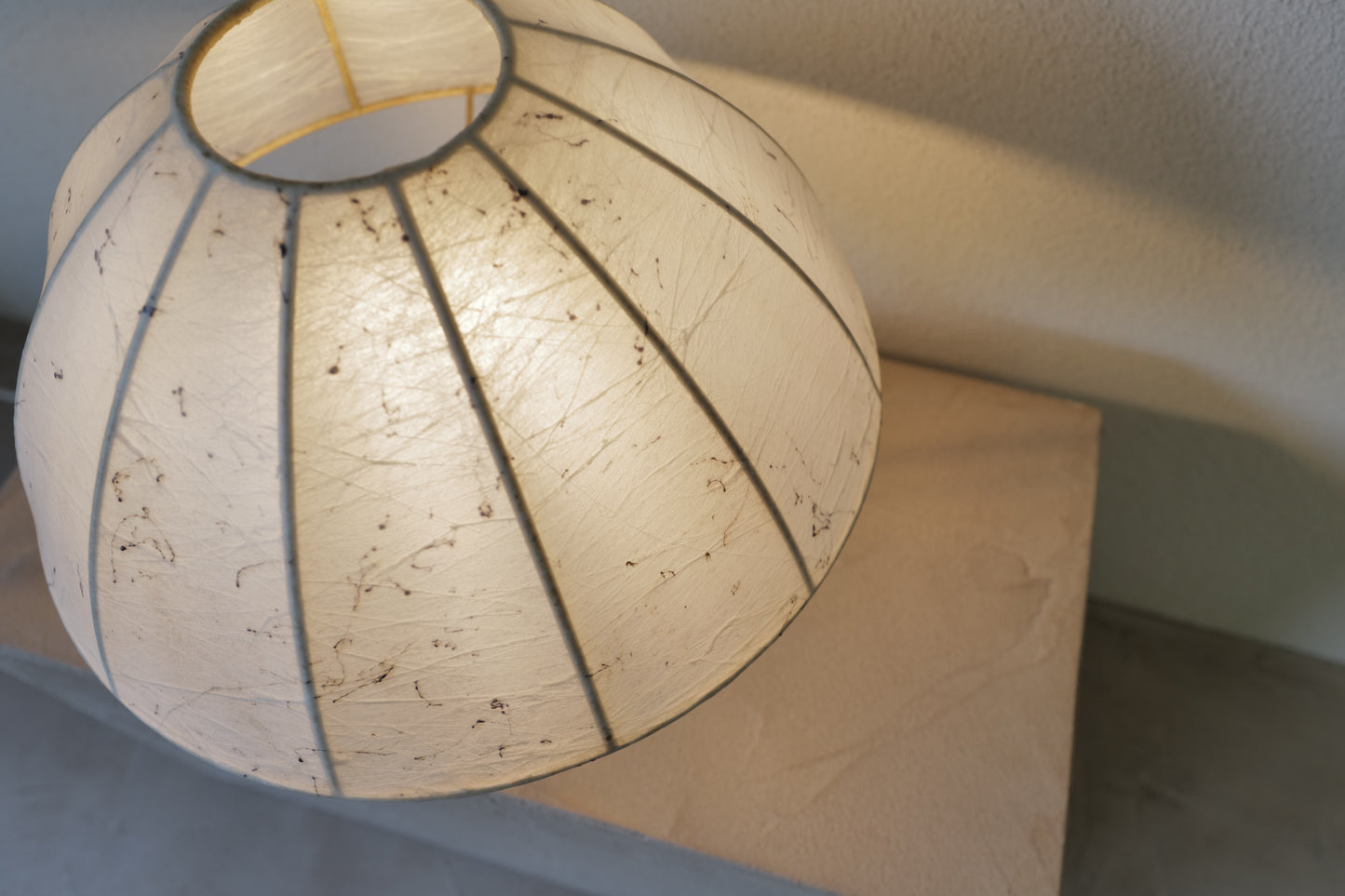 1960s mushroom table lamp. with cocoon shade.