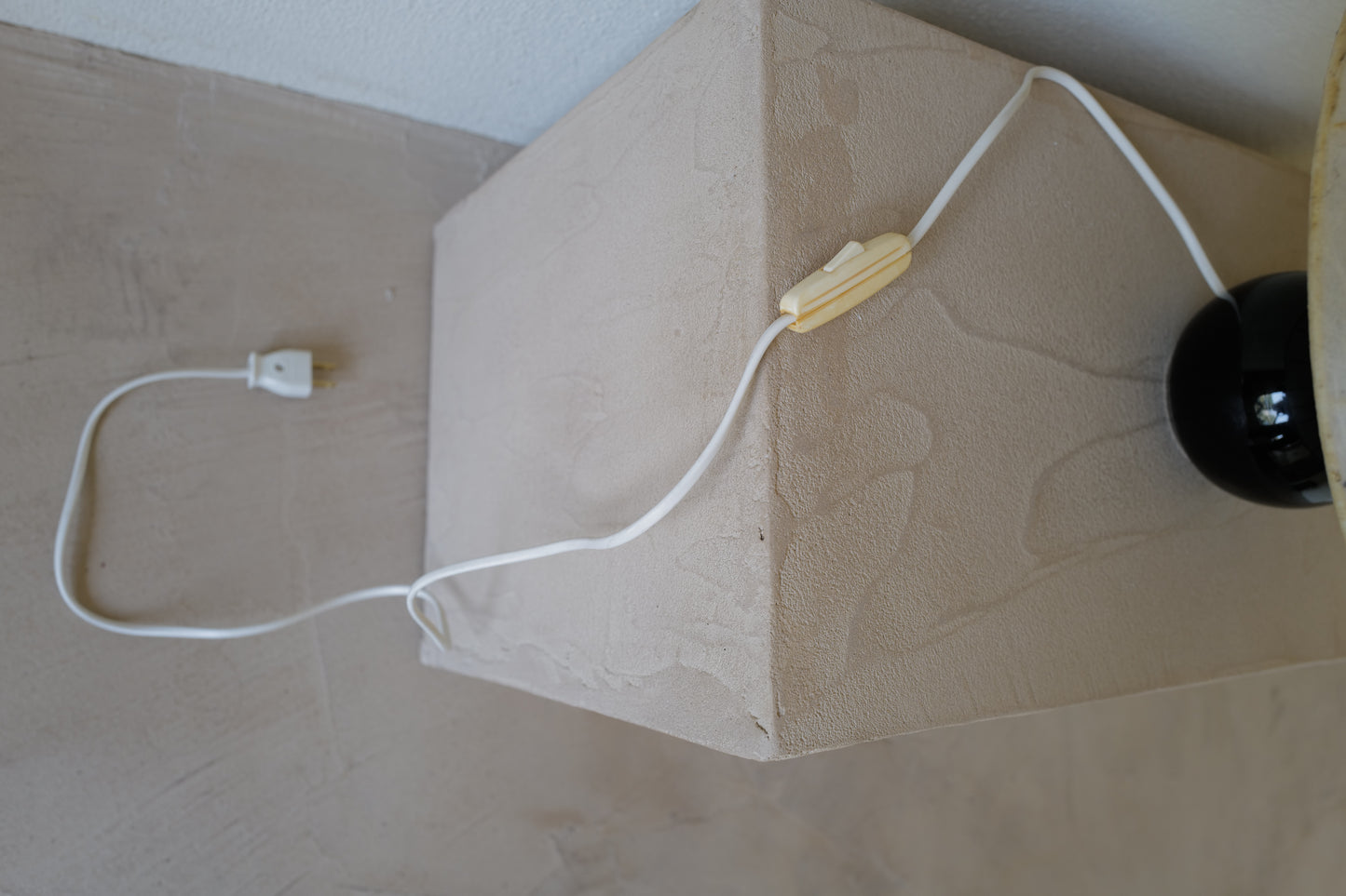 1960s mushroom table lamp. with cocoon shade.