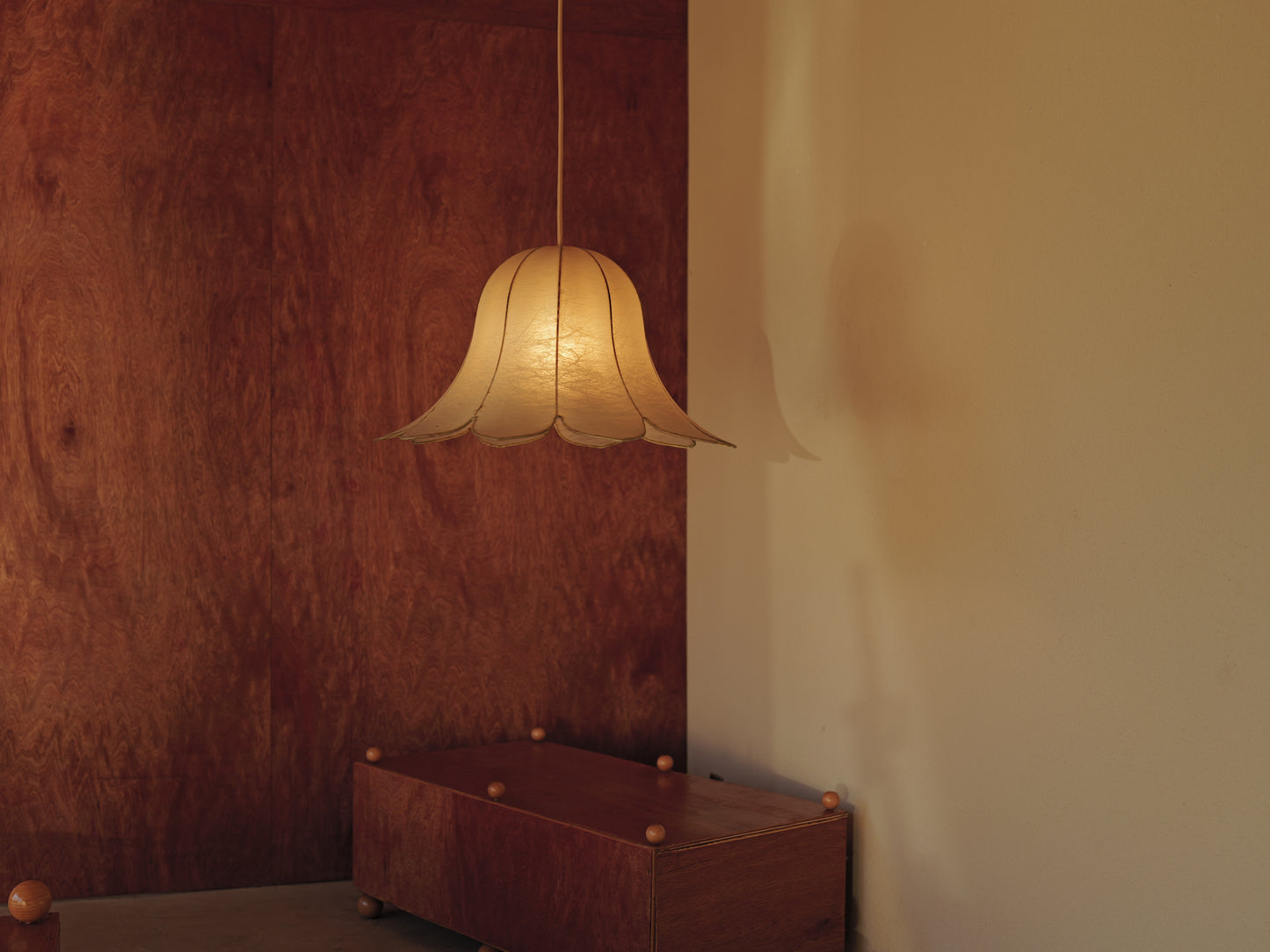 1960s flower cocoon pendant lamp by goldkant