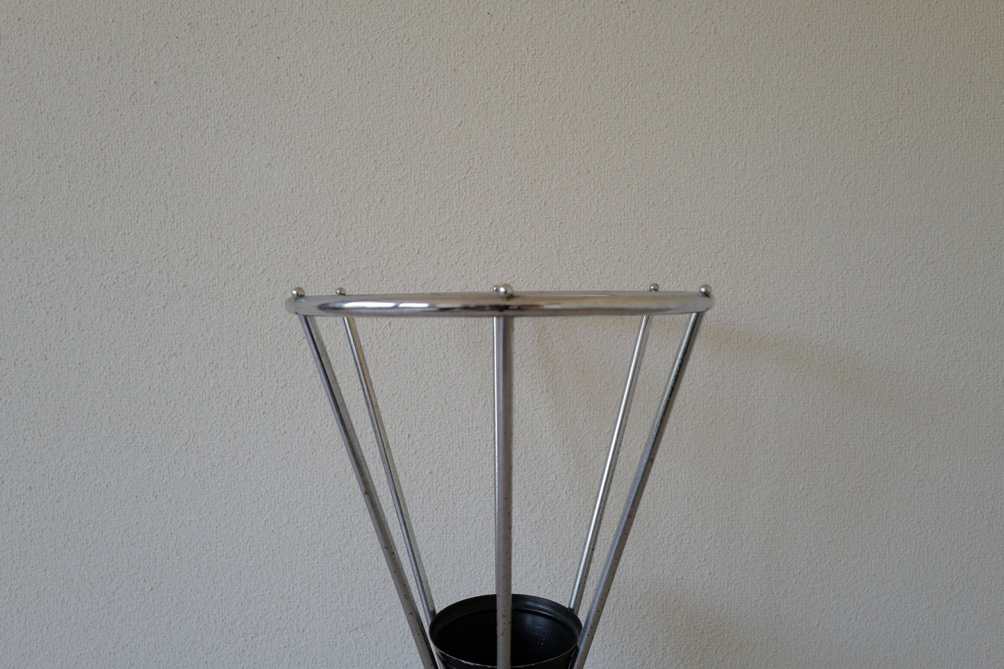1930s Art Déco Chrome Umbrella Stand