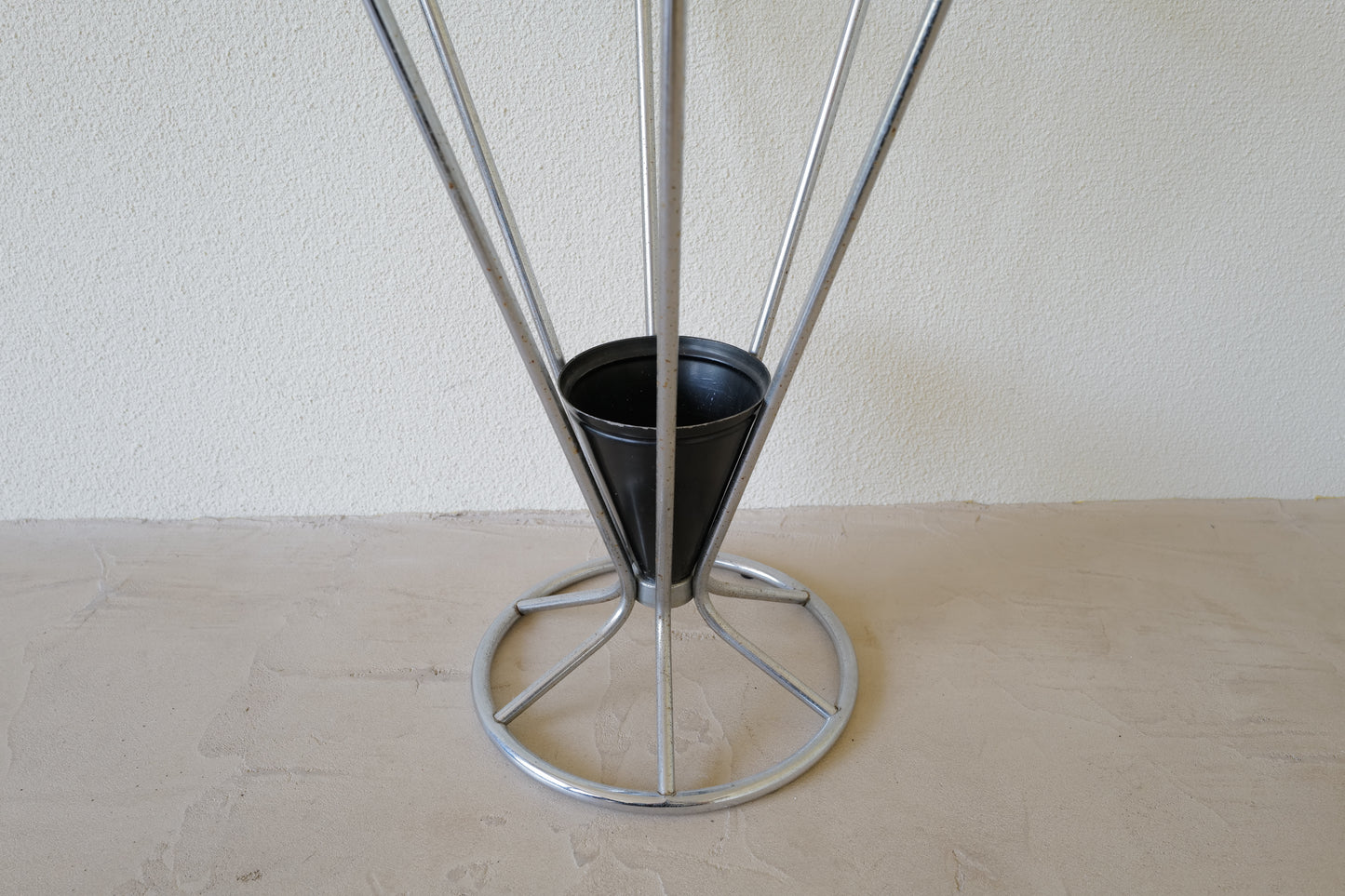 1930s Art Déco Chrome Umbrella Stand