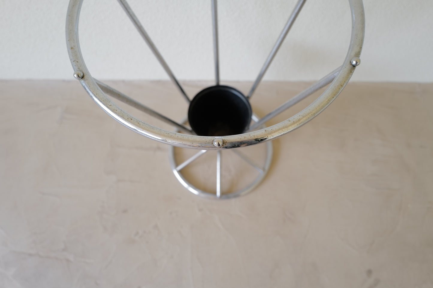 1930s Art Déco Chrome Umbrella Stand