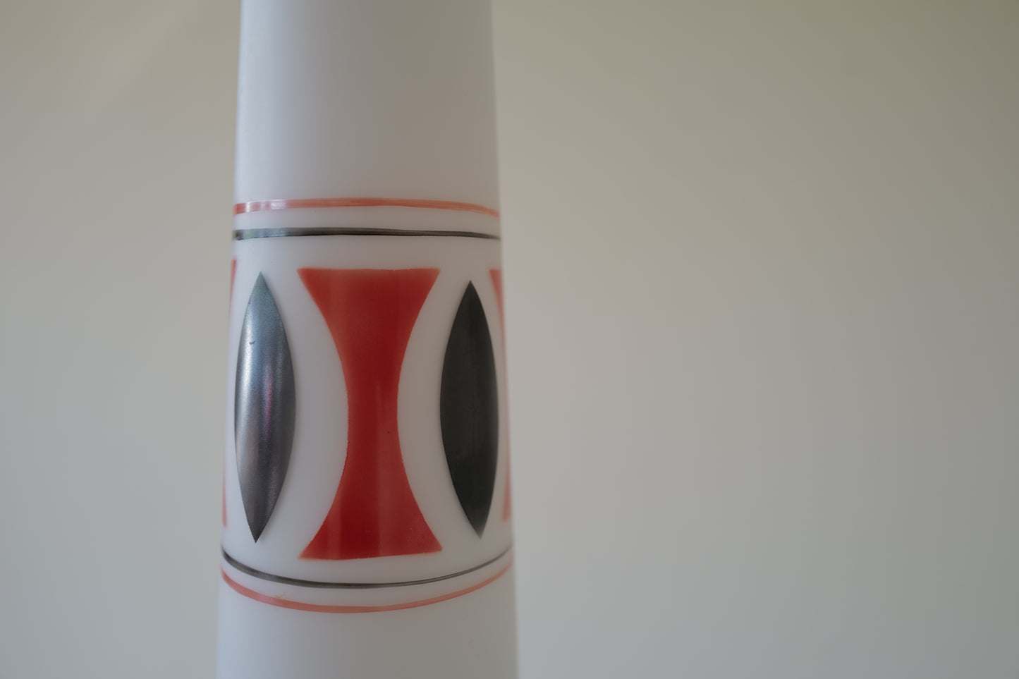 Mid Century Modern Glass Pendant Lamp  1960s Italy