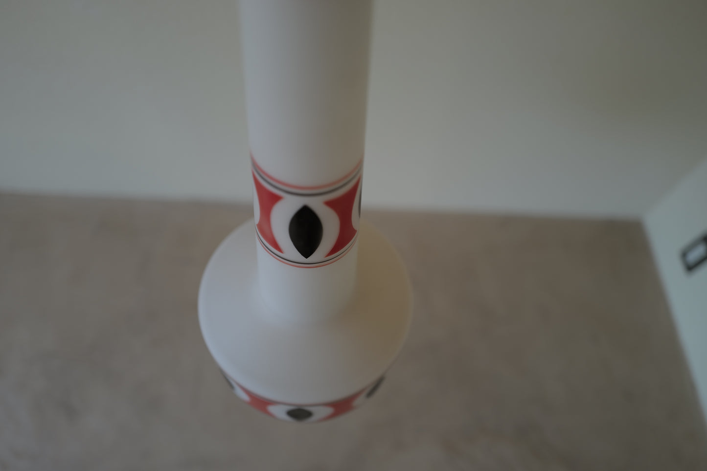 Mid Century Modern Glass Pendant Lamp  1960s Italy