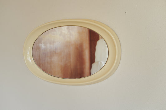 1970s Space Age Oval Mirror by Pejal