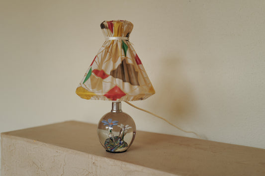1960s glass table lamp