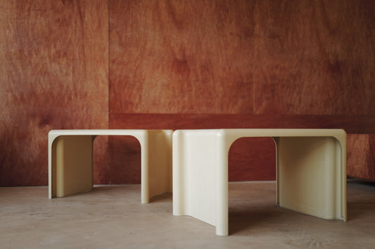 Pair of Scagno side tables by Giotto Stoppino for Elco, 1960s