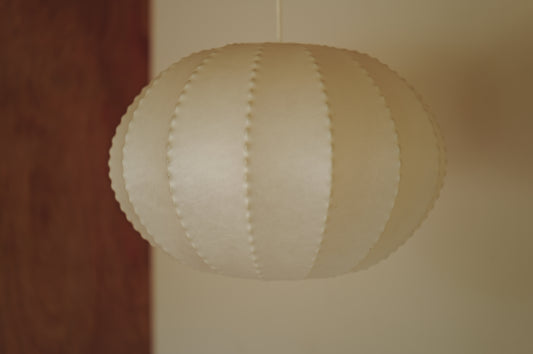 1960s cocoon pendant lamp in Germany Goldkant