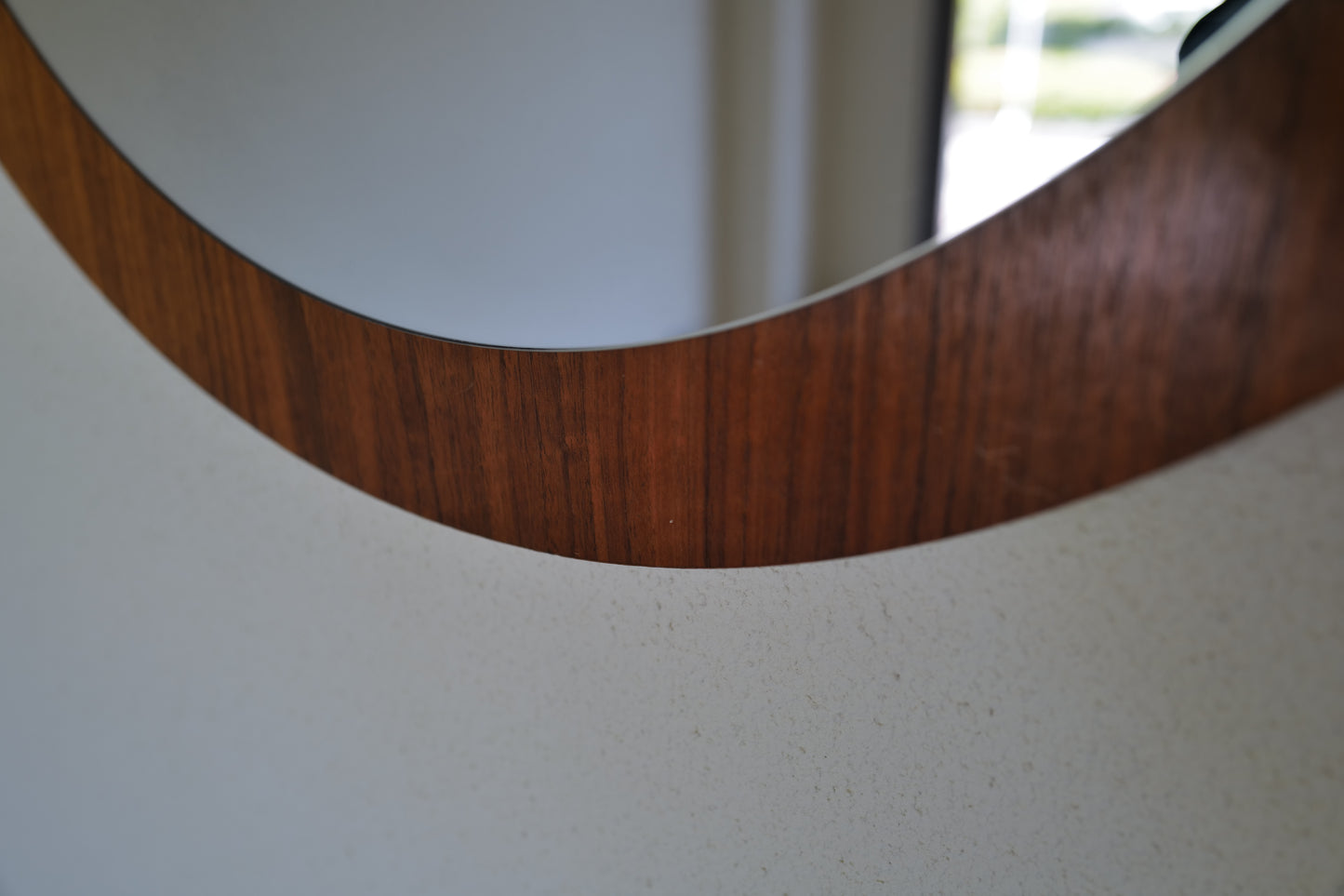 Midcentury Wood Mirror