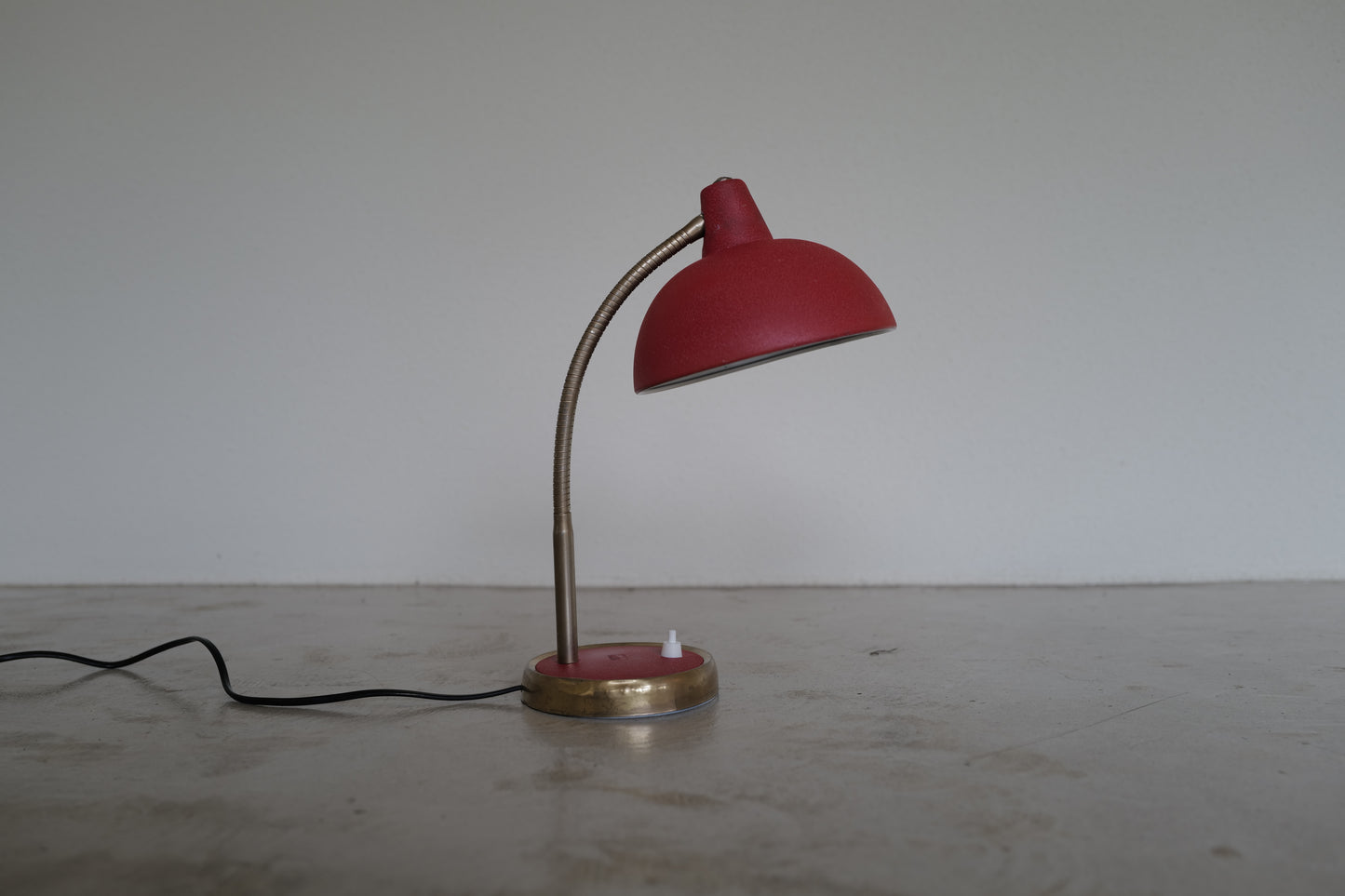 Red table lamp  France 1960s