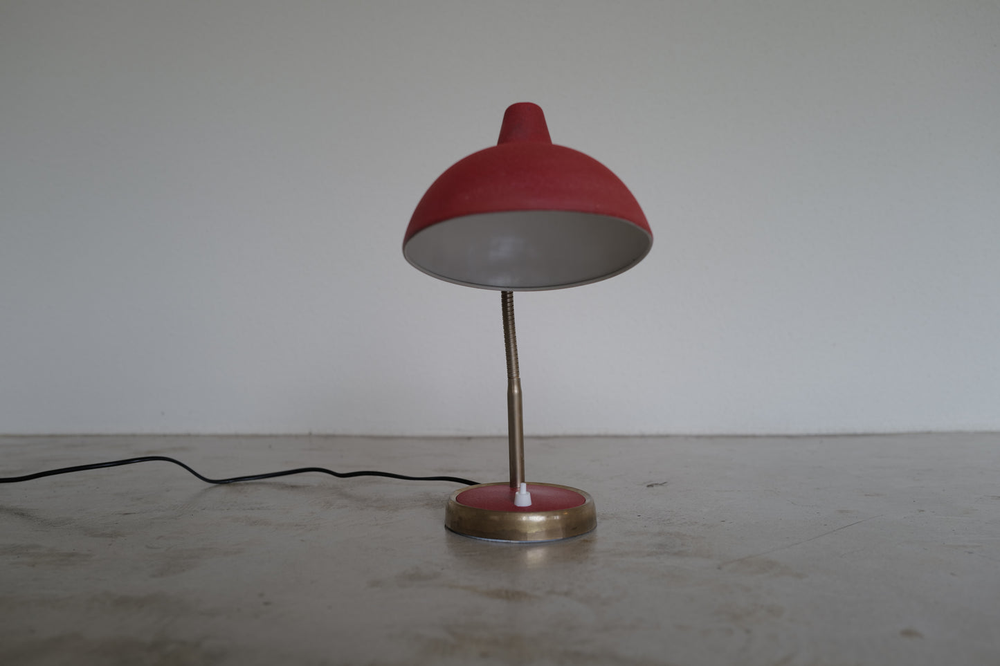 Red table lamp  France 1960s