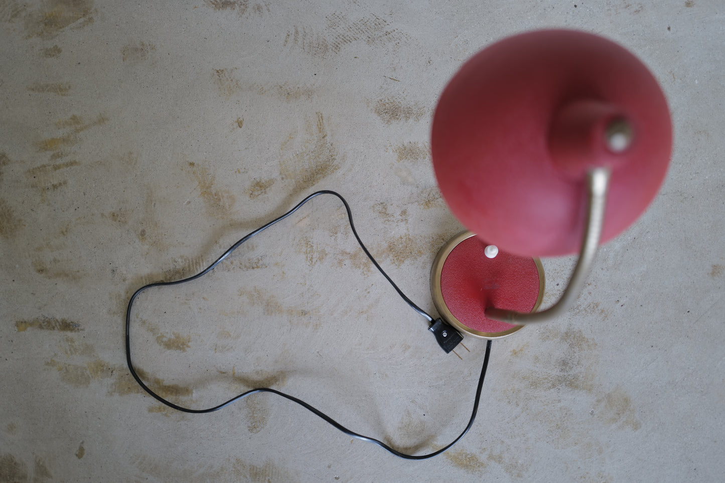 Red table lamp  France 1960s