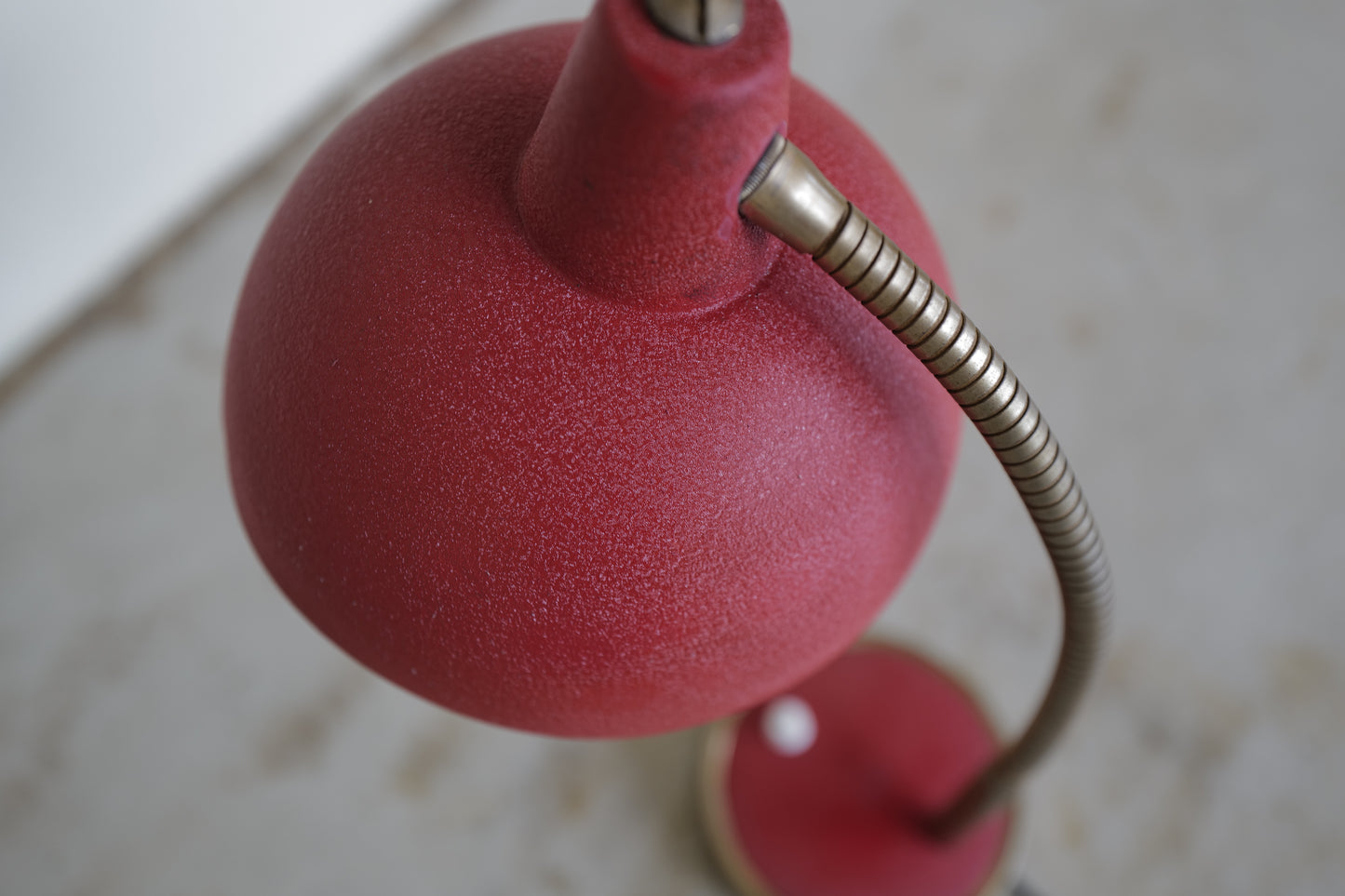 Red table lamp  France 1960s