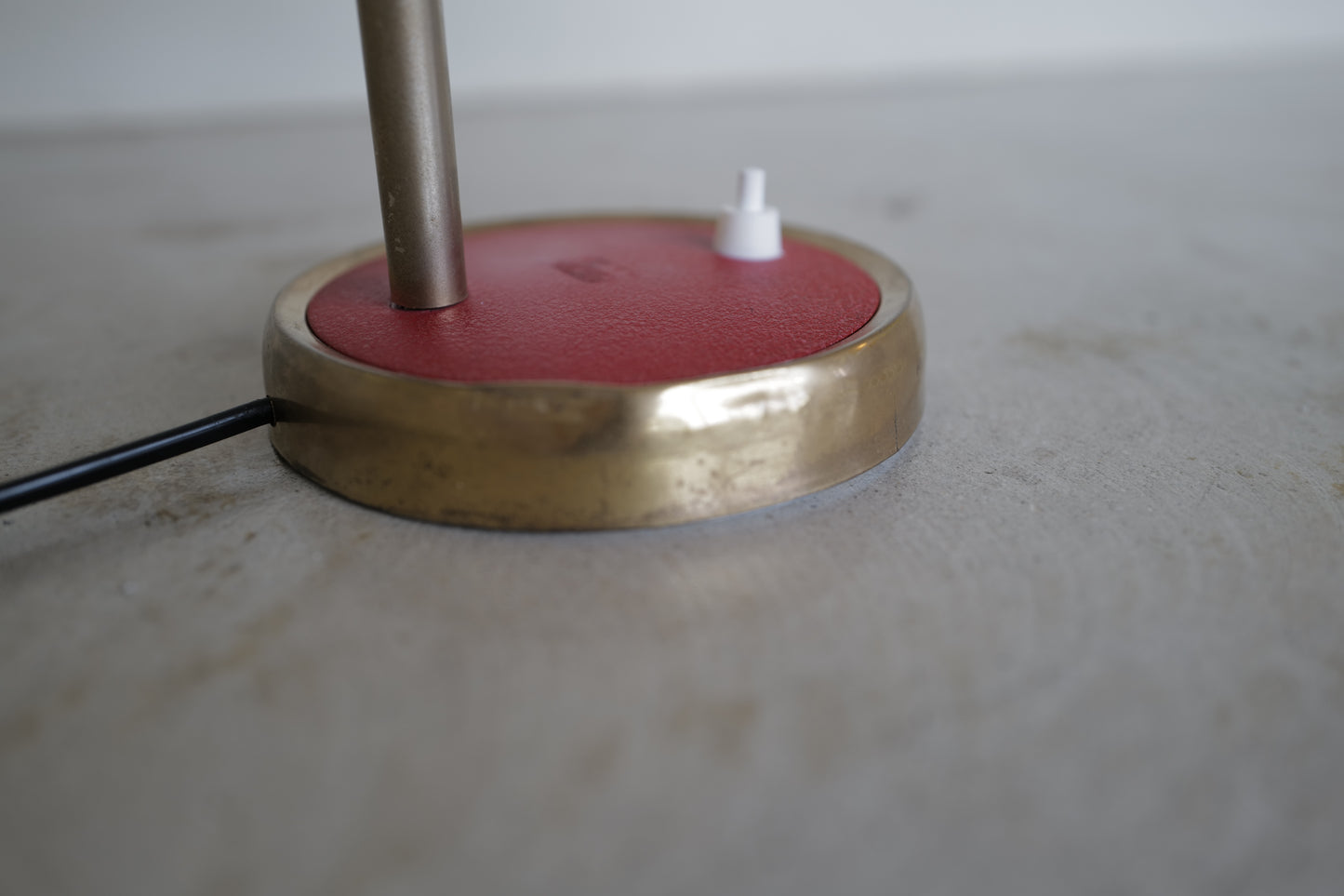 Red table lamp  France 1960s