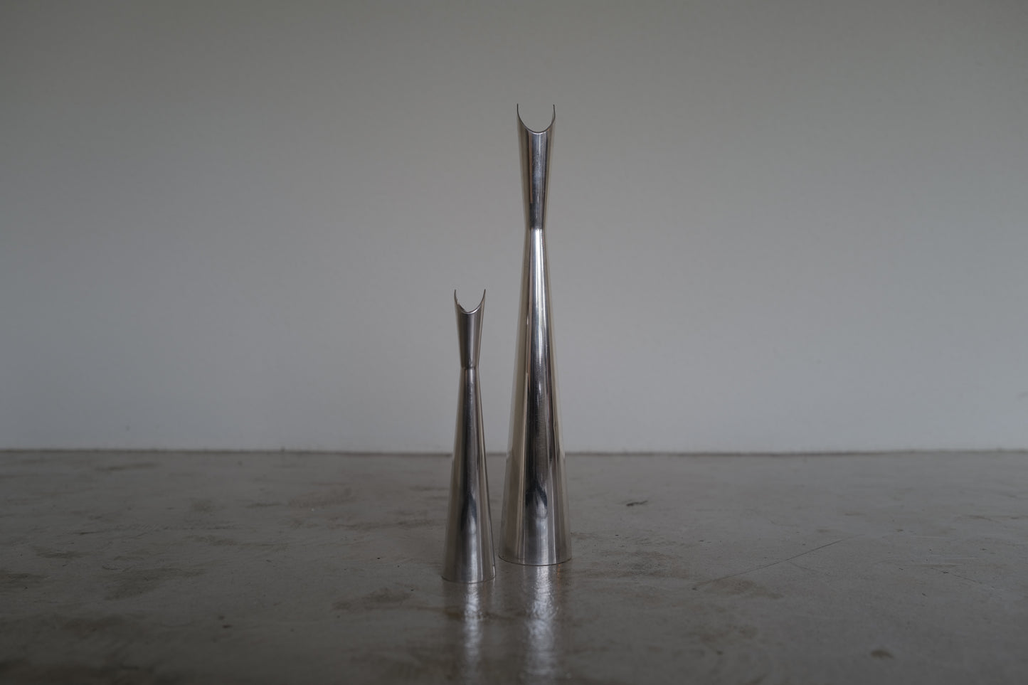 "Cardinali" Lino Sabattini by Christofle Design Midcentury 1950s Silver Vases