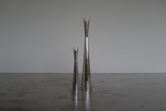 "Cardinali" Lino Sabattini by Christofle Design Midcentury 1950s Silver Vases