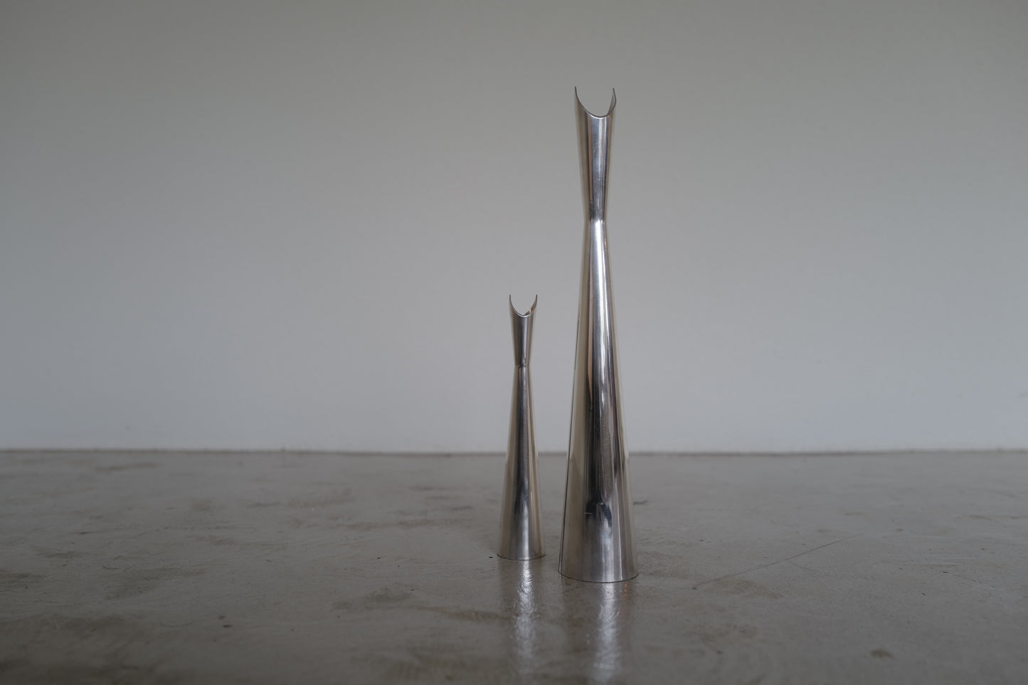 "Cardinali" Lino Sabattini by Christofle Design Midcentury 1950s Silver Vases