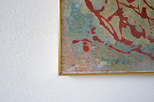 Oil Painting 1966s Belgium