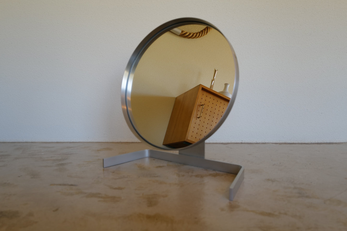 Miroir aluminium brossé Pierre Vandel France