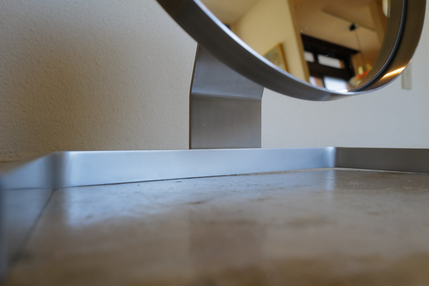 Miroir aluminium brossé Pierre Vandel France