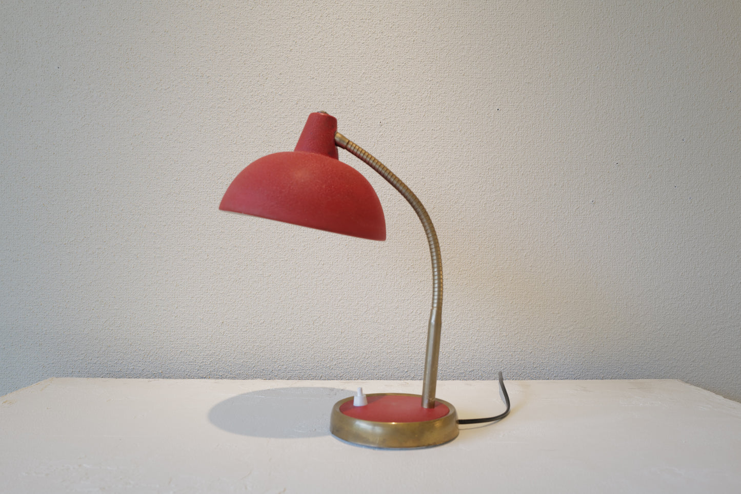 Red table lamp  France 1960s